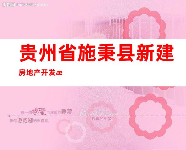 贵州省施秉县新建房地产开发总公司