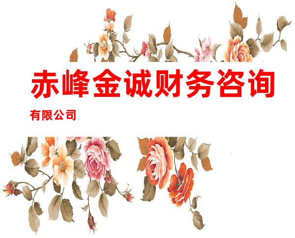 赤峰金诚财务咨询有限公司