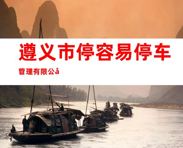 遵义市停容易停车管理有限公司