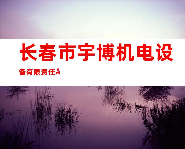 长春市宇博机电设备有限责任公司