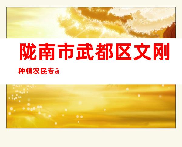 陇南市武都区文刚种植农民专业合作社