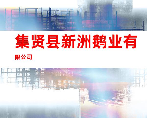 集贤县新洲鹅业有限公司