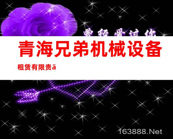 青海兄弟机械设备租赁有限责任公司