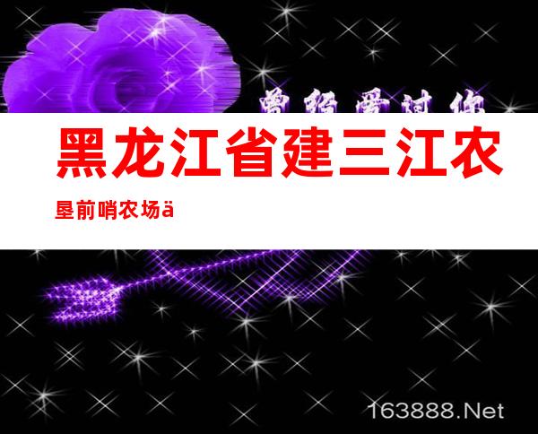 黑龙江省建三江农垦前哨农场供水管理站