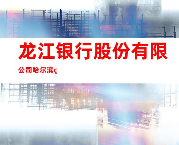 龙江银行股份有限公司哈尔滨群力支行